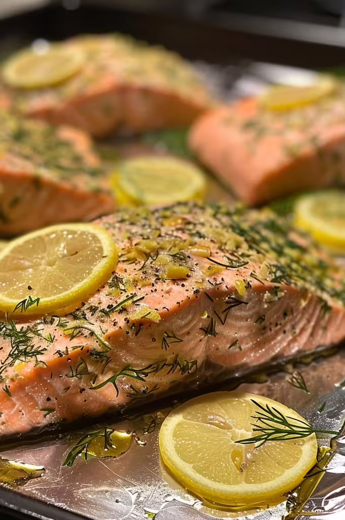 Salmon with Lemon and Dill