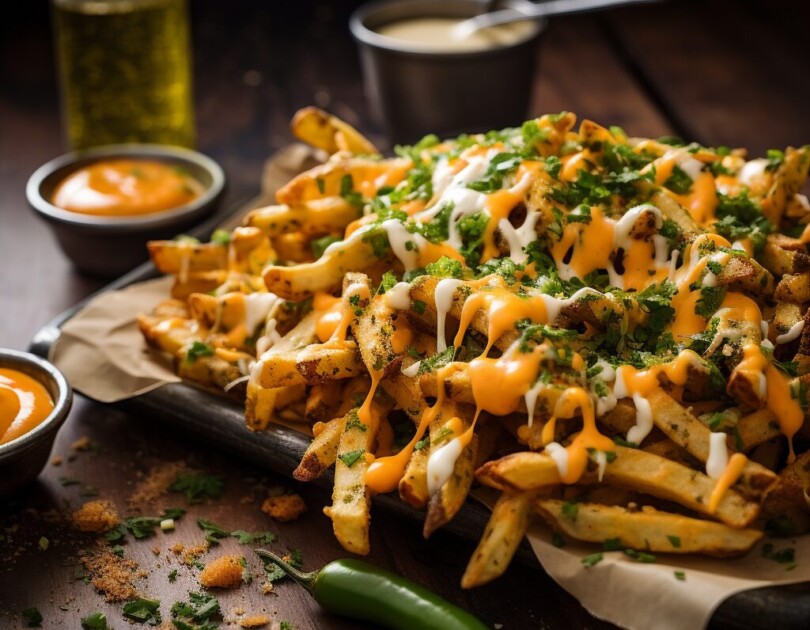 Jalapeno Fries with Cheddar