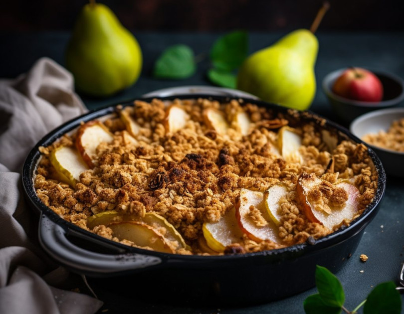 Baked Apple and Pear Crisp