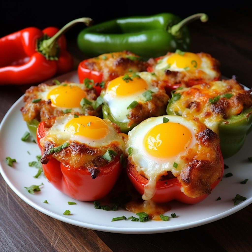Fried Pork and Egg Stuffed Peppers - Coolinarco.com