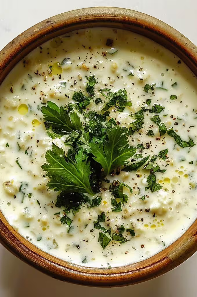 Turkish Chicken and Yogurt Soup