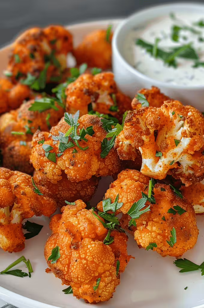 Fried Buffalo Cauliflower Bites