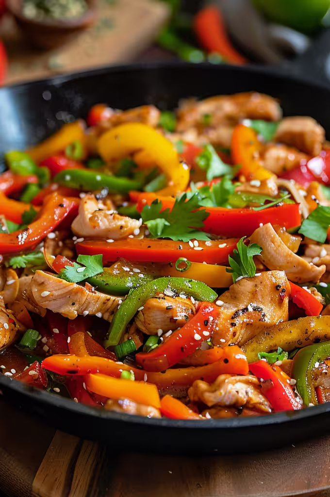 Turkey and Bell Pepper Stir-Fry