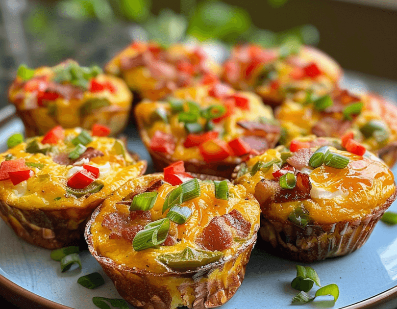 Bacon and Bell Pepper Egg Muffins