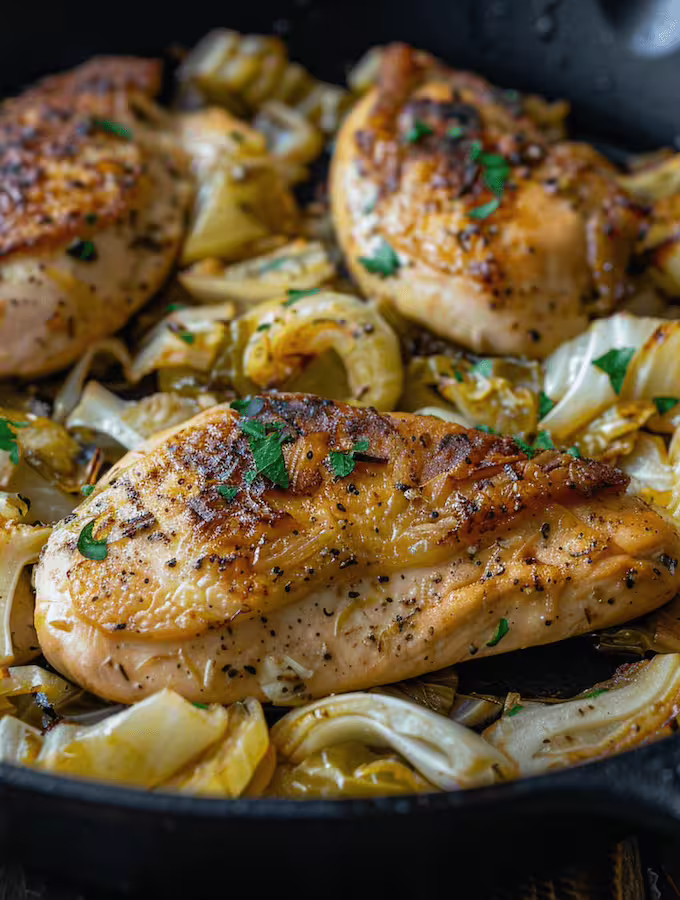 Chicken and Cabbage Skillet