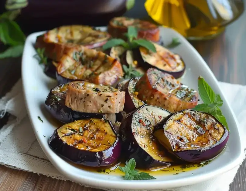 Pork and Eggplant Rounds