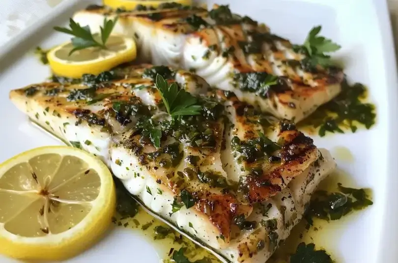 Lemon-Herb Grilled Sea Bass
