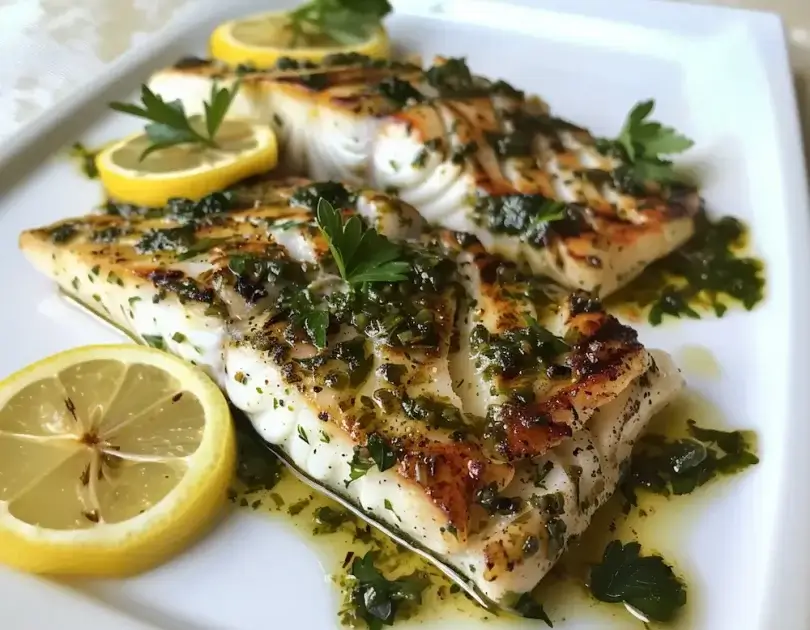 Lemon-Herb Grilled Sea Bass