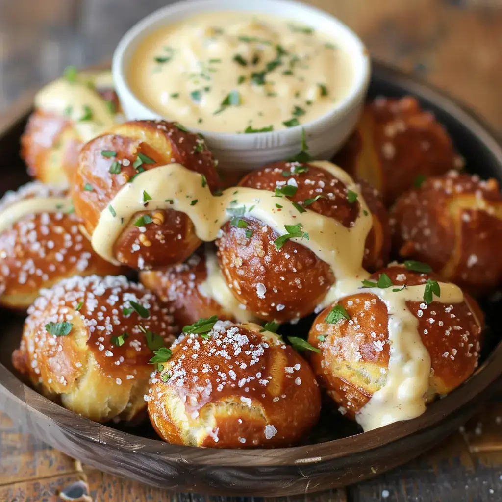Pretzel Bites With Cheese Sauce Coolinarco