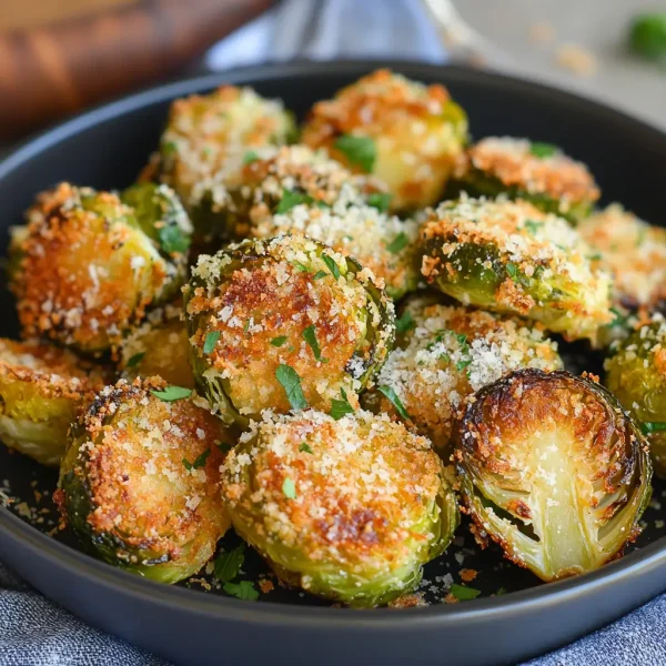Parmesan Crusted Brussels Sprouts