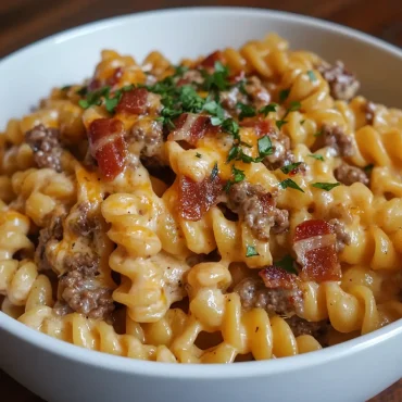 Bacon Cheeseburger Pasta