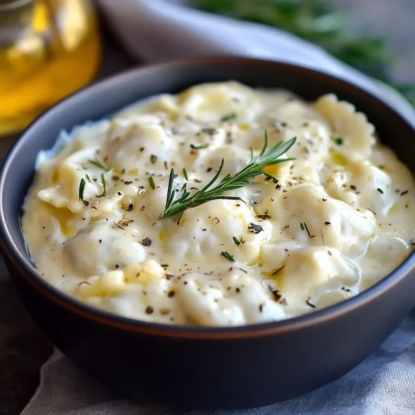 Creamy Spinach Ravioli