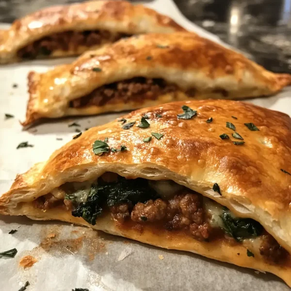 Sausage & Spinach Calzones
