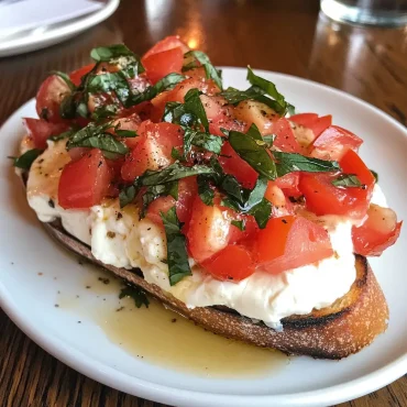 Burrata Bruschetta