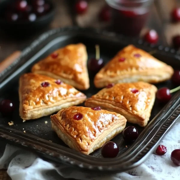 Simple Cherry Pastry Pies