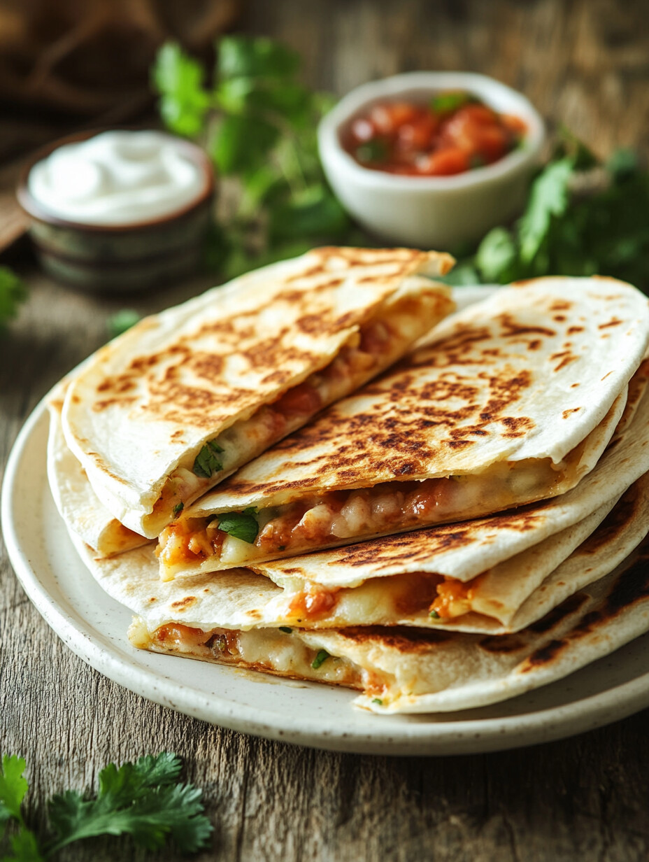 Crispy Oven Baked Quesadillas Recipe