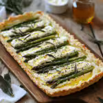 Asparagus Tart with Goat Cheese and Honey