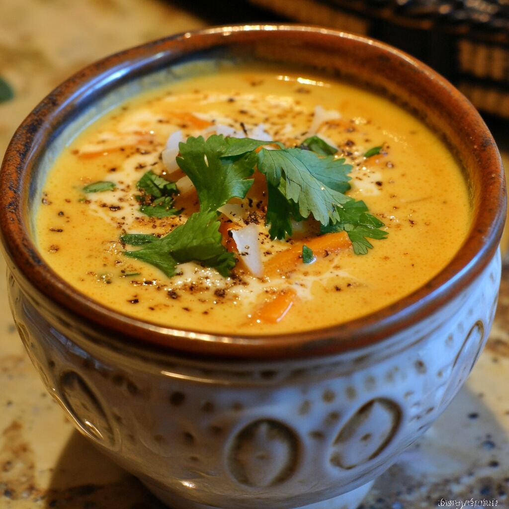 Carrot Ginger Soup with Coconut Milk - Coolinarco.com