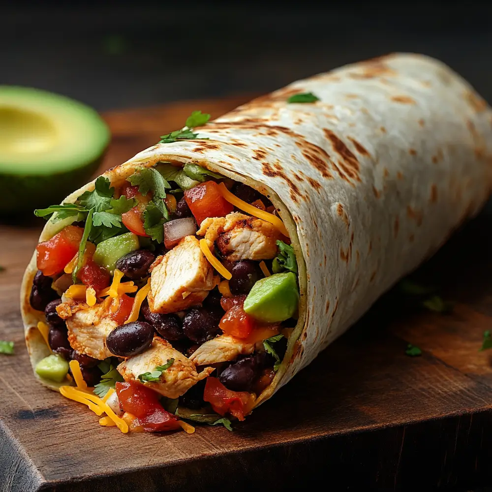 Healthy Chicken Burrito Coolinarco