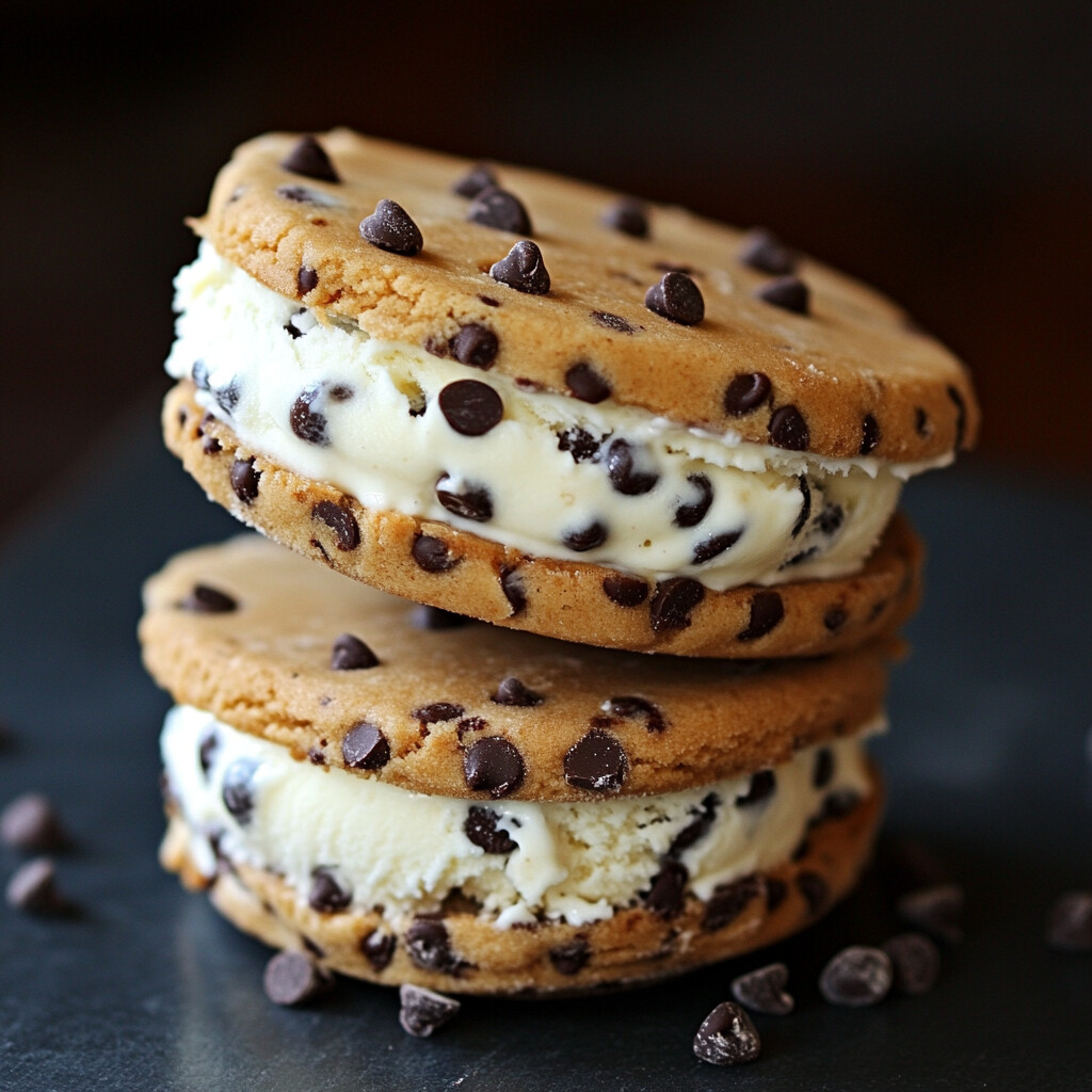 Chocolate Chip Ice Cream Sandwiches - Coolinarco.com