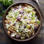 Creamy Coleslaw with Grapes