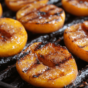 Grilled Cinnamon Sugar Peaches