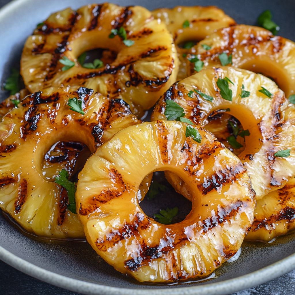Grilled Pineapple With Brown Sugar Glaze - Coolinarco.com