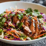 Hoisin Glazed Pork and Asian Slaw Salad