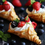 Puff Pastry Cones with Berries