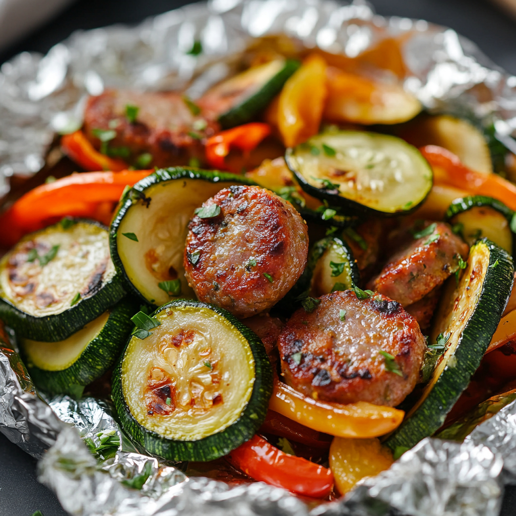 Grilled Sausage & Veggie Foil Packs - Coolinarco.com