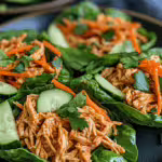 Shredded Chicken Lettuce Wraps