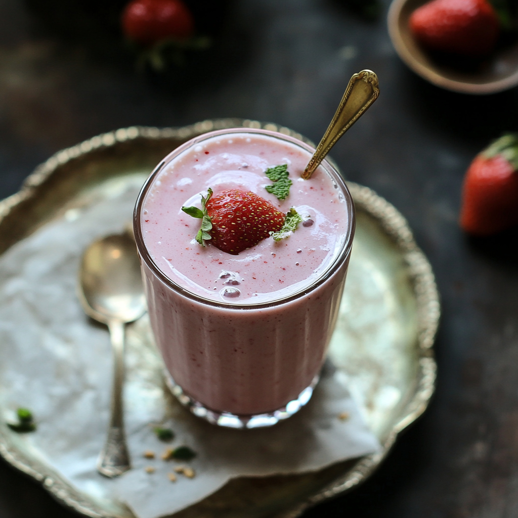 Strawberry Shortcake High-Protein Smoothie - Coolinarco.com