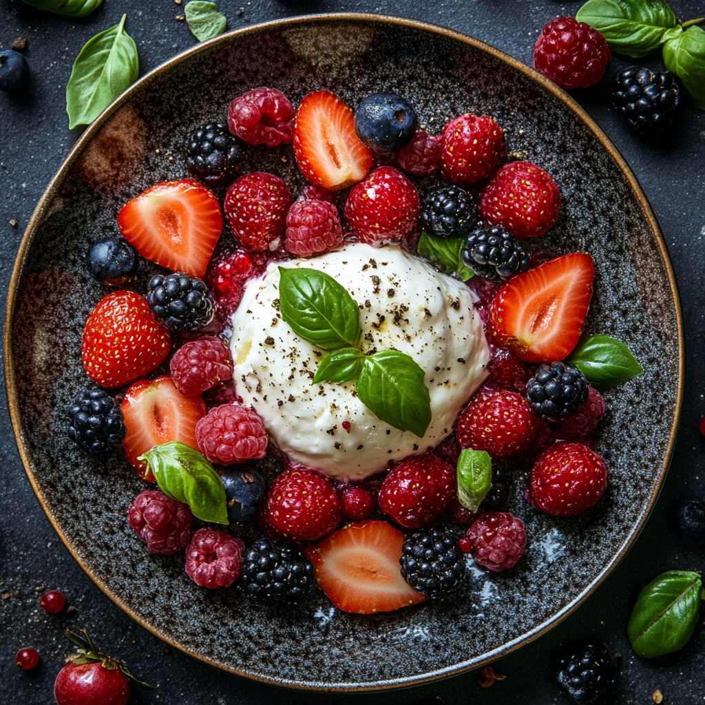 Summer Berry and Burrata Salad - Coolinarco.com
