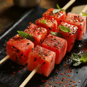 Watermelon Tajín Skewers