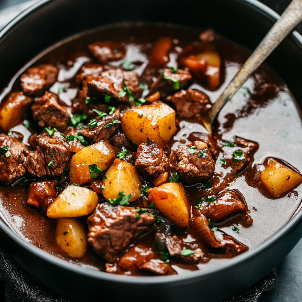 Beef Stew in Red Wine Sauce - Coolinarco.com