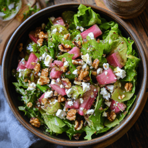 Roasted Rhubarb Salad