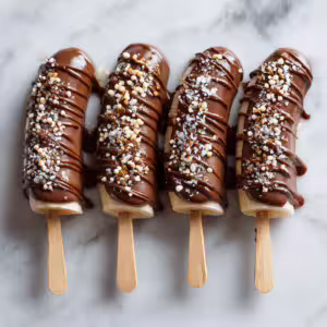Chocolate Covered Banana Pops