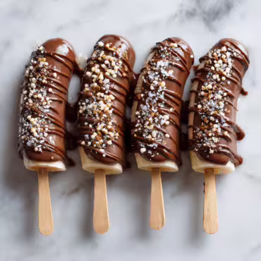 Chocolate Covered Banana Pops