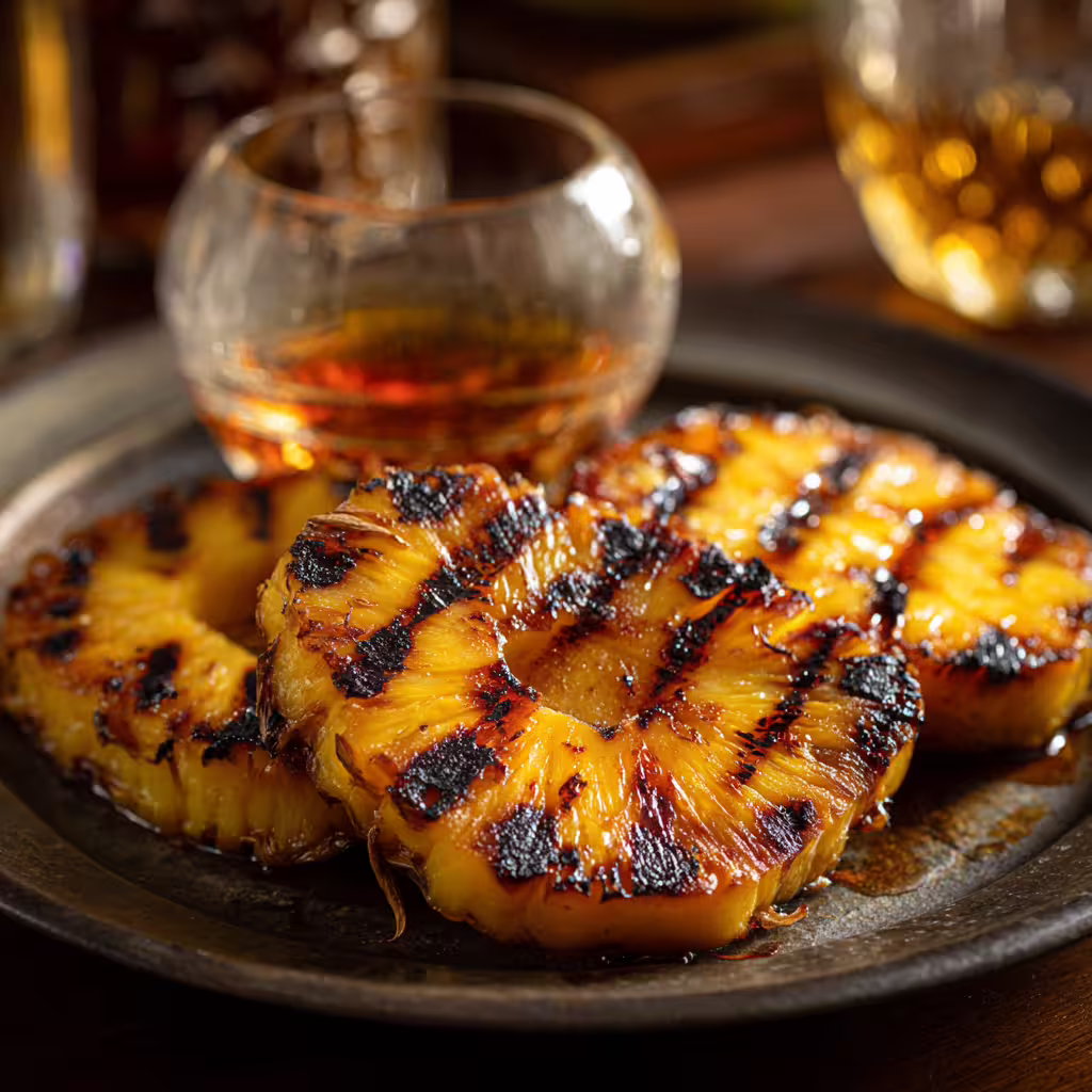 Grilled Pineapple with Rum