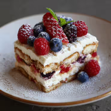 Mixed Berry Tiramisu