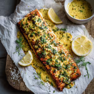 Mustard-Maple Roasted Salmon