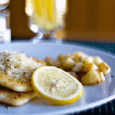 Lemon Butter Cod with Ritz Cracker Topping