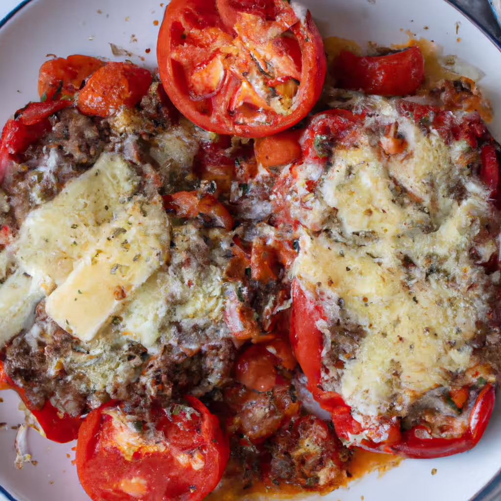 Cheesy Beef and Tomato Skillet