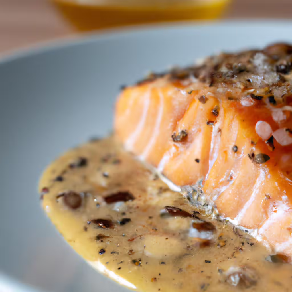 Honey Mustard Glazed Salmon