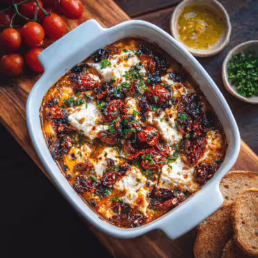 Baked Feta Pasta With Onions