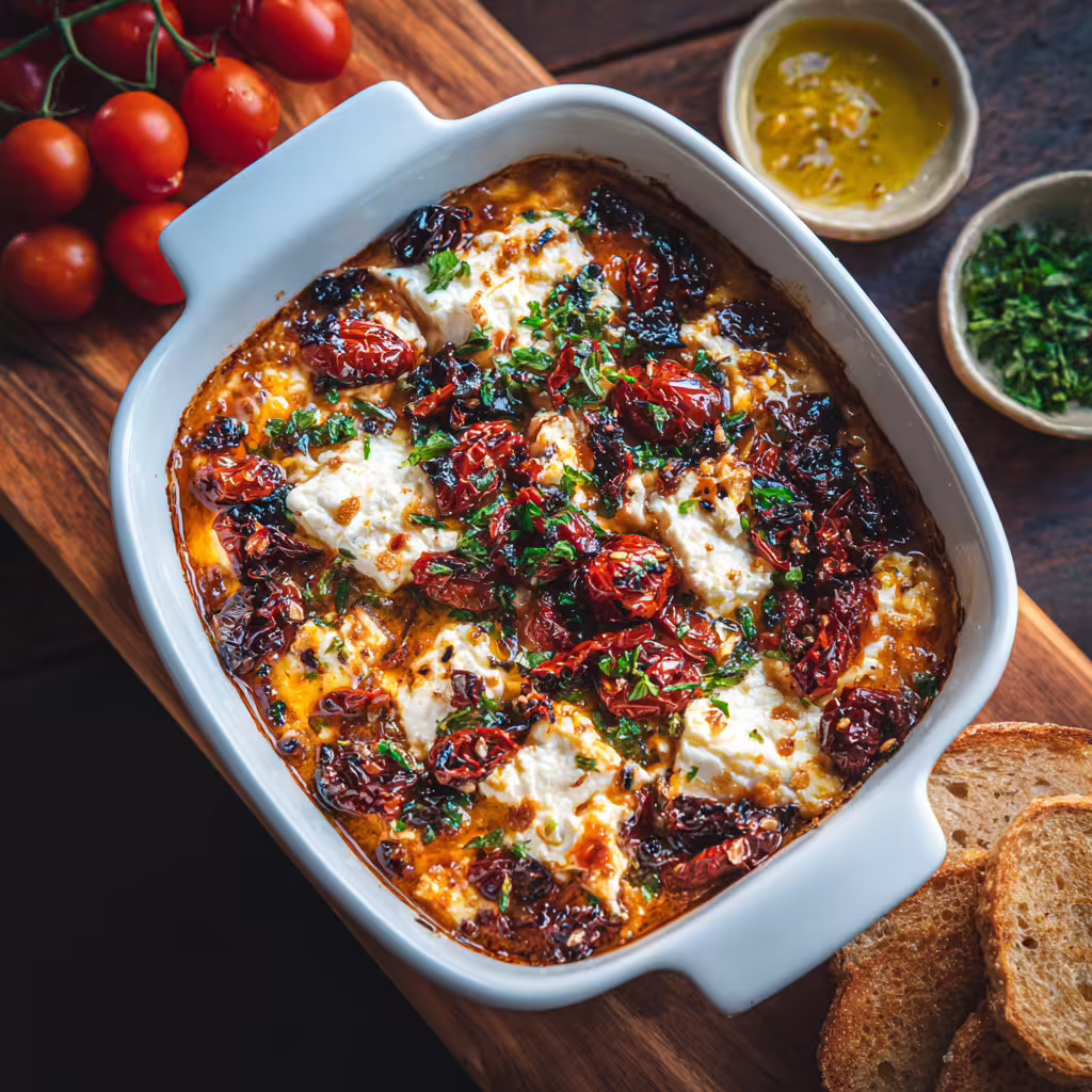 Baked Feta Pasta With Onions