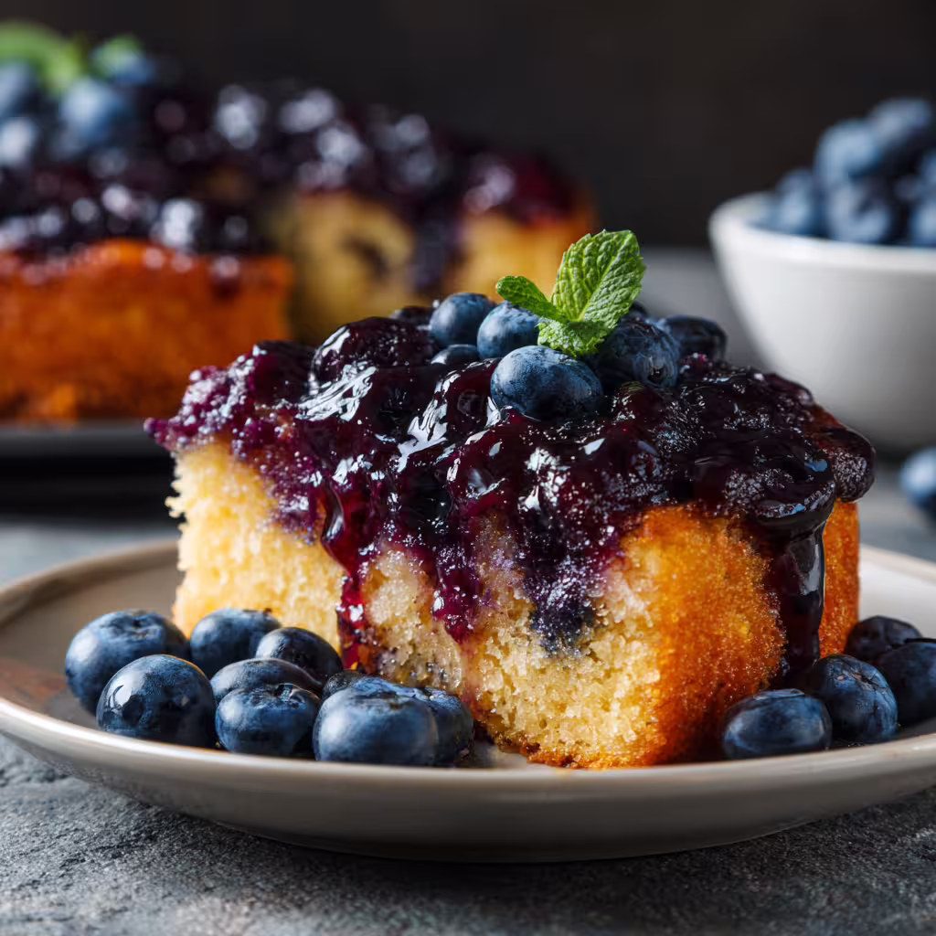Blueberry Upside Down Cake