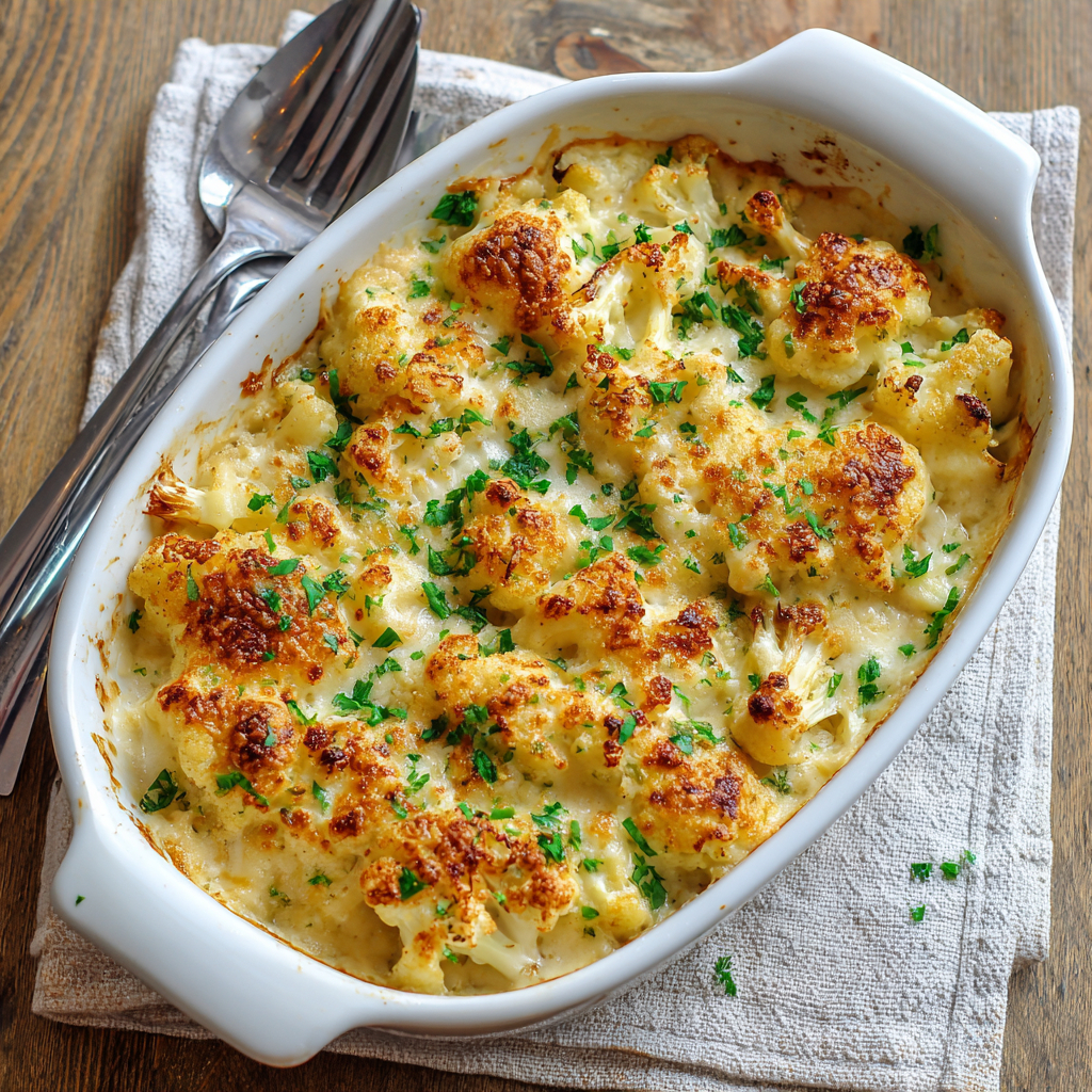 Cauliflower Alfredo Bake - Coolinarco.com