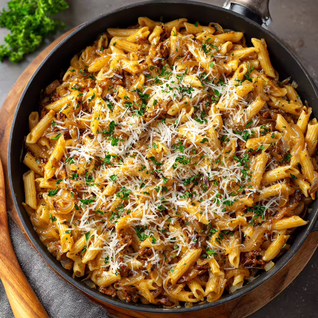 One Pot French Onion Pasta
