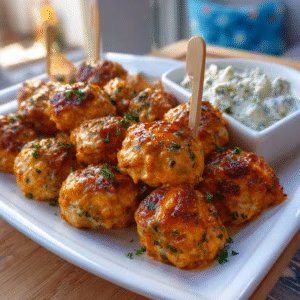 Buffalo Chicken Meatballs